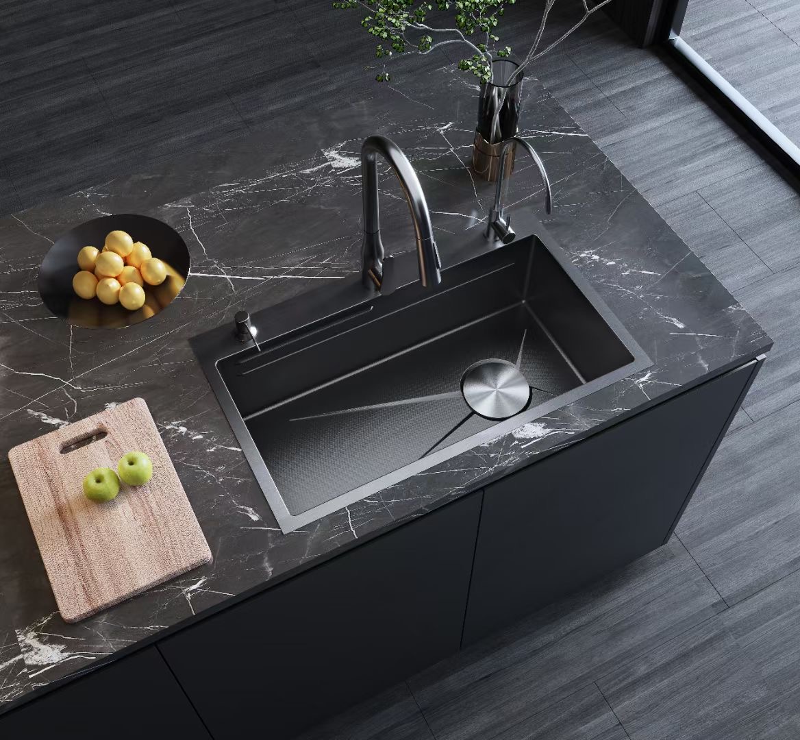 stainless steel waterfall kitchen sink stainless steel waterfall kitchen sink